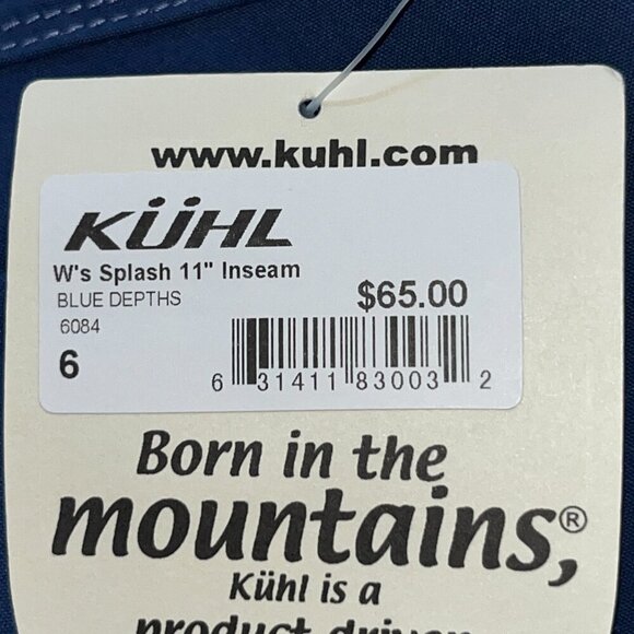 KUHL WOMEN'S SPLASH 11" CARGO SHORTS in BLUE DEPTHS - HIKING PANTS - NWT - 6 - Picture 8 of 11